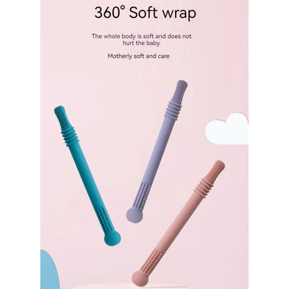 Soft Baby Teether Silicone Chew Tubes