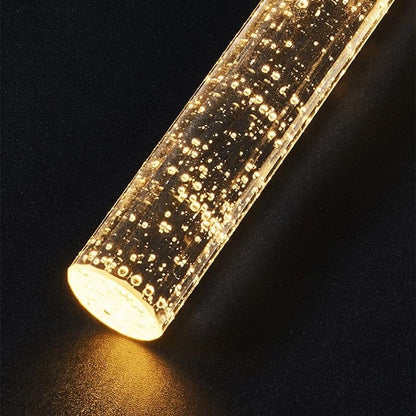 Clear Glass Cylinder Pendant Light - Fesara