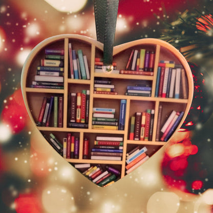 Lovely Heart Shaped Bookcase Decor