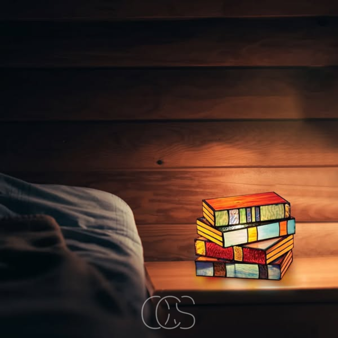 Elegant Glass Table Lamp for Home Decor and Reading
