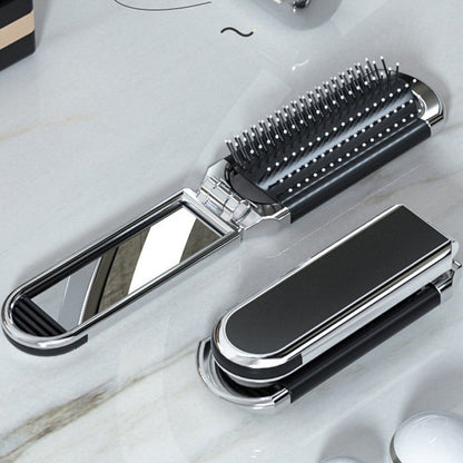 Portable Travel Mirror Brush Compact Folding Design - Fesara