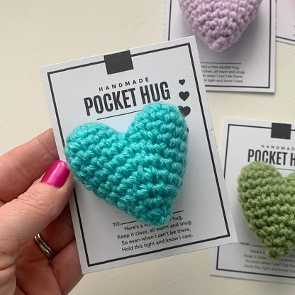 Handmade Crochet Heart Shaped Bag