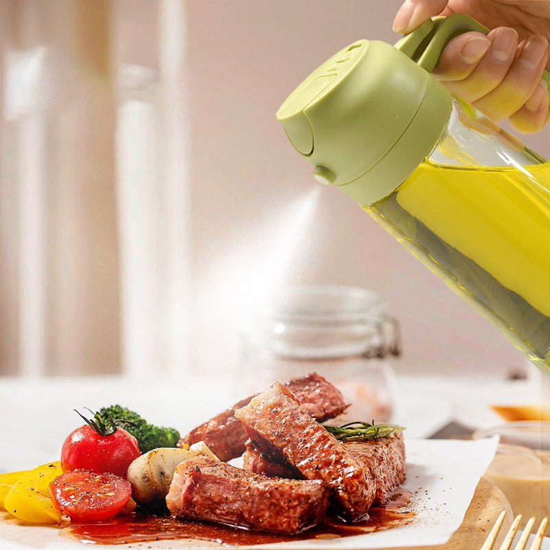 Versatile 2-in-1 Oil Spray Bottle