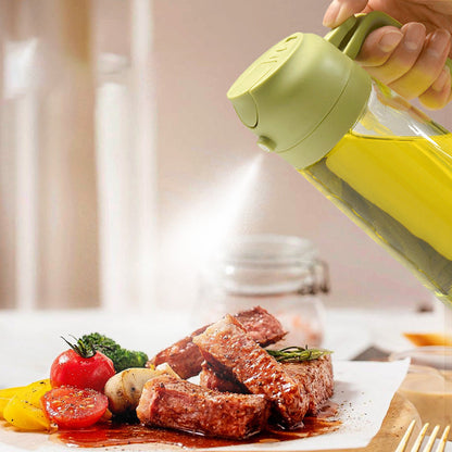 Versatile 2-in-1 Oil Spray Bottle