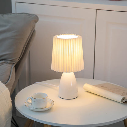 Simple Glass Folded Shade Desk Lamp - Fesara