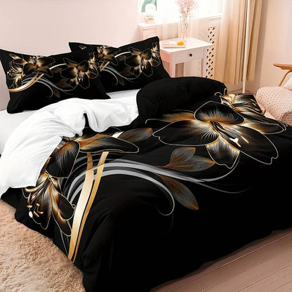 Luxury Black Gold Bedding Set