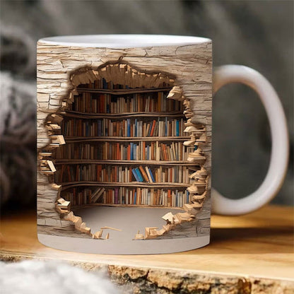 Colorful 3D Book Mug