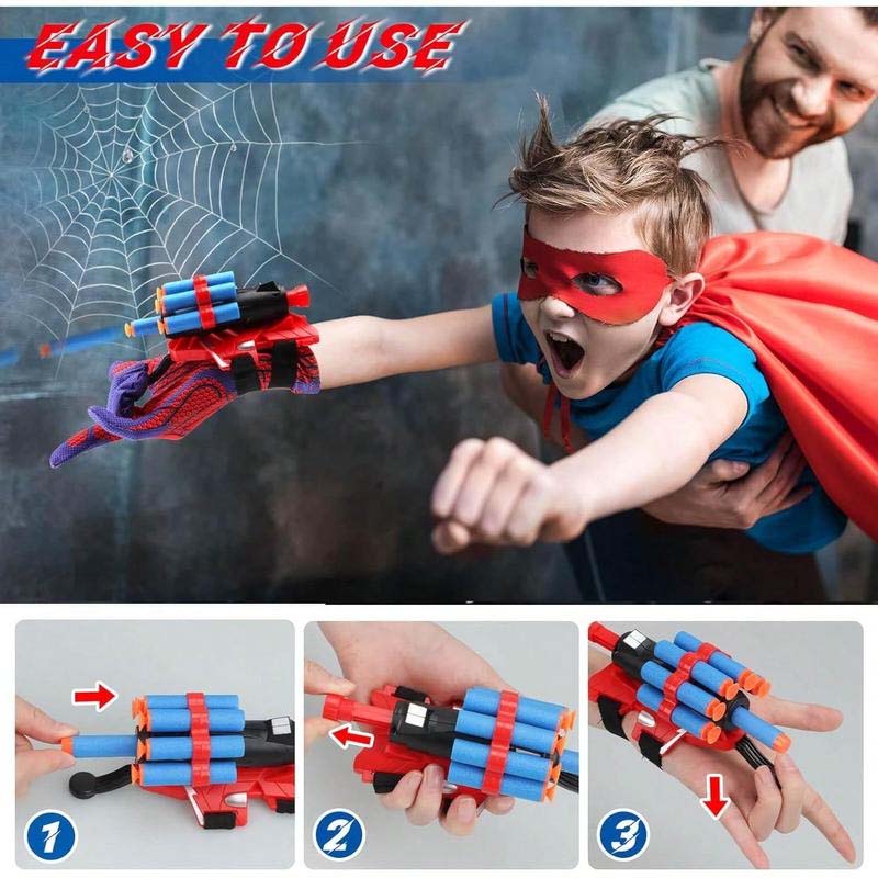 Spiderman Web Blaster Toy with Glove Launcher