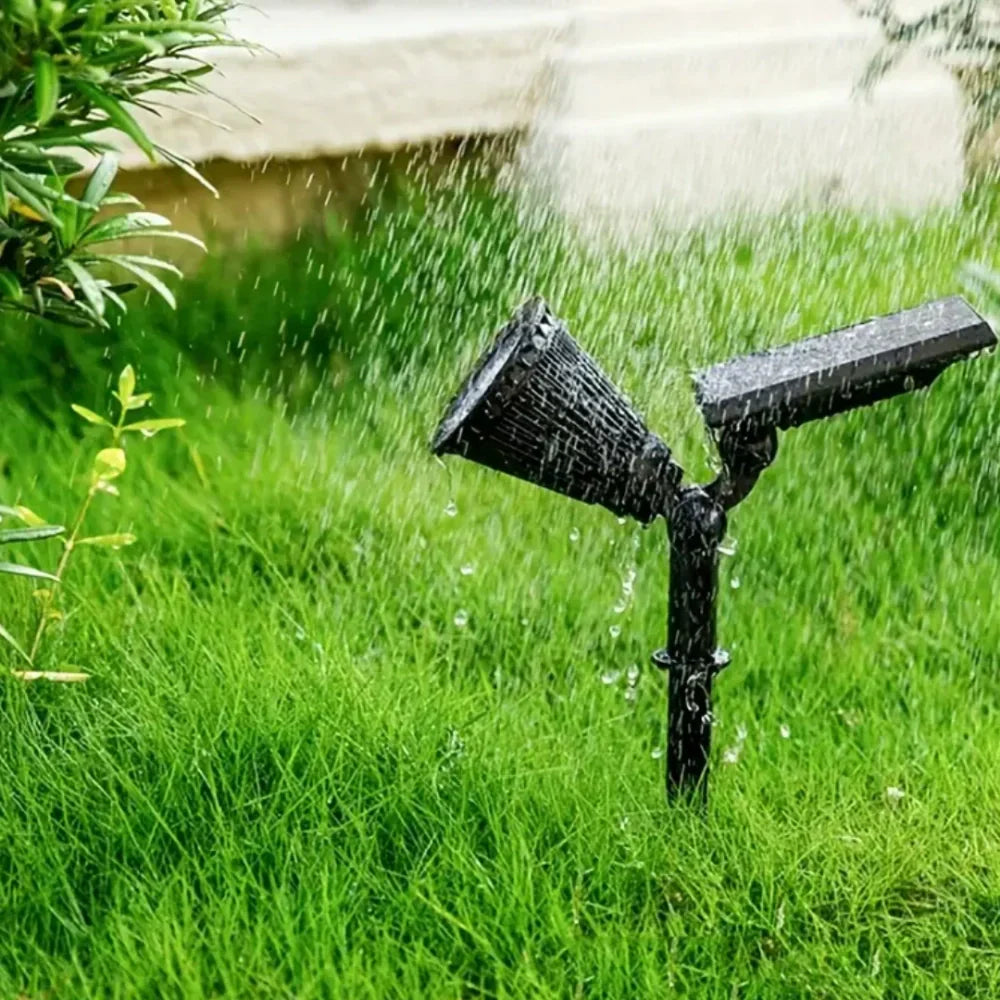 Bright Solar Powered Yard Spotlight Waterproof Outdoor Lamp