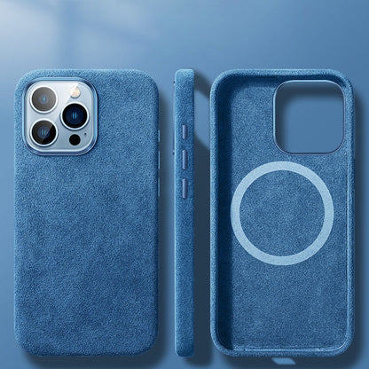 Premium Leather Magnetic iPhone Phone Case