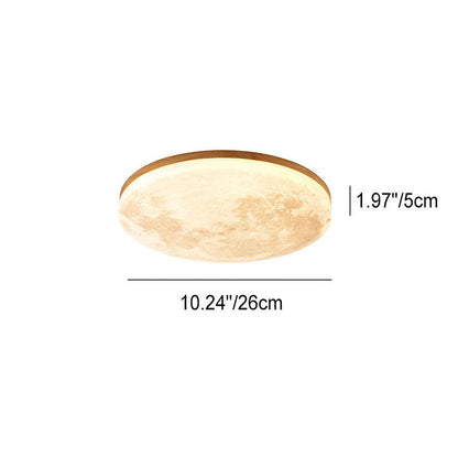 Glowing Moon Ceiling Light With Warm LED Glow