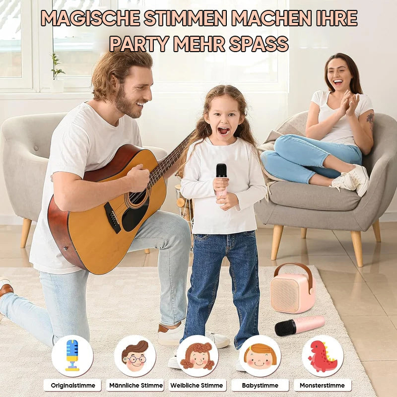 Fun Kids Portable Karaoke Machine with Wireless Mics