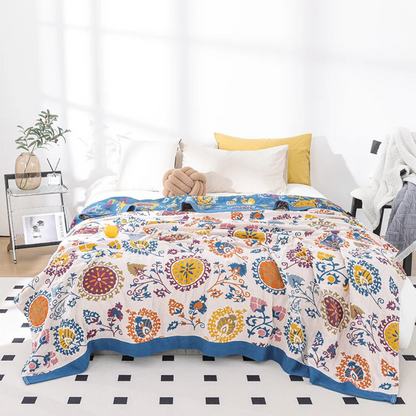 Soft Cotton Throw Blanket