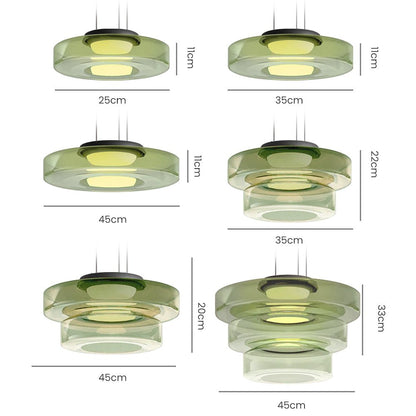 Stylish Glass Pendant Light in Retro Design