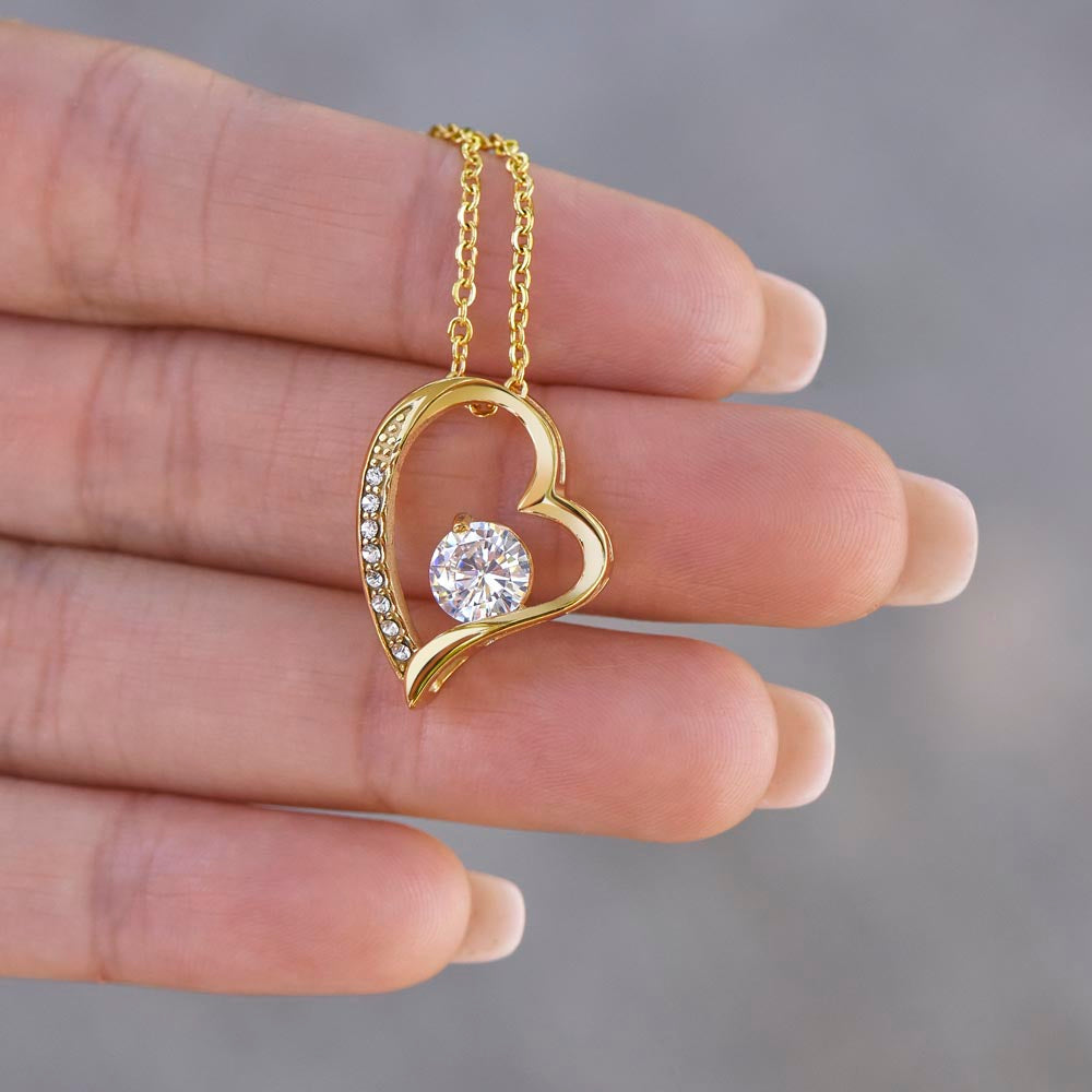 Romantic Rose Gift Box With Heart Necklace