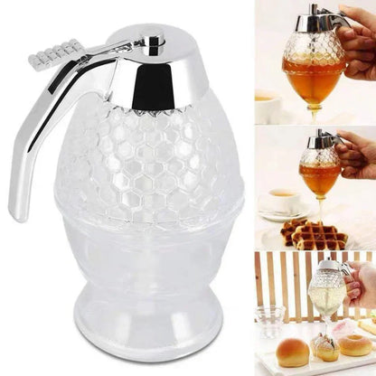 Easy Pour Honey Dispenser with No Drip Design