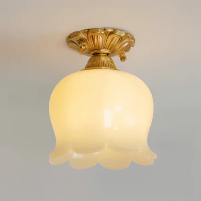 Classic Floral Hanging Light Fixture