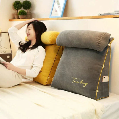 Contour Back Support Pillow with Built in Neck Rest - Fesara