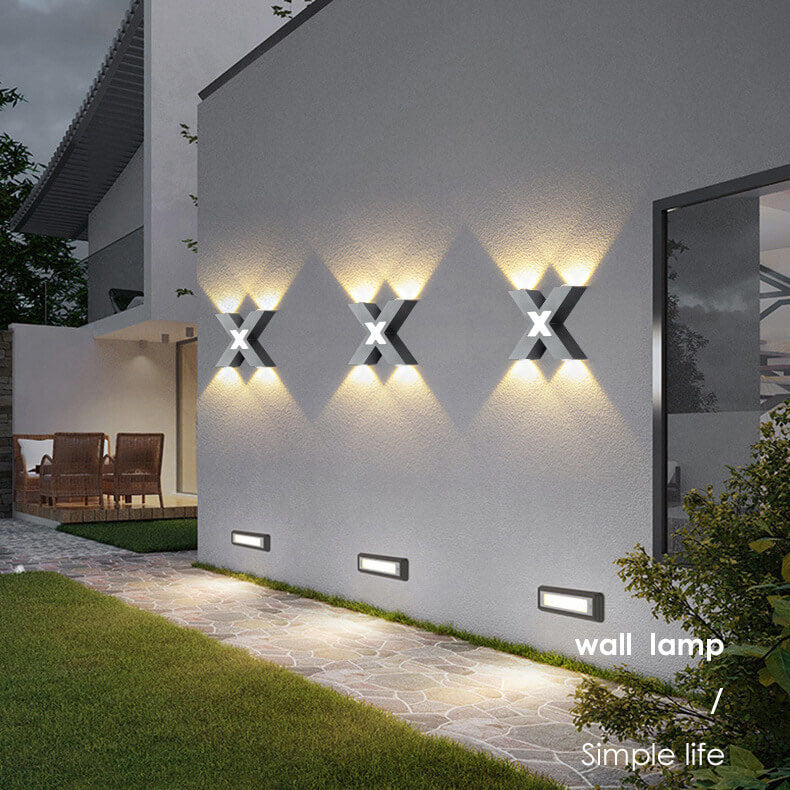 Outdoor Weatherproof Cross LED Wall Lamp - Fesara
