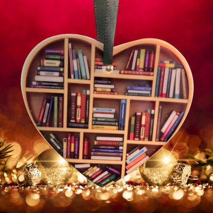 Lovely Heart Shaped Bookcase Decor