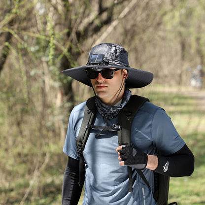 Waterproof Rechargeable Outdoor Fishing Cap Fan