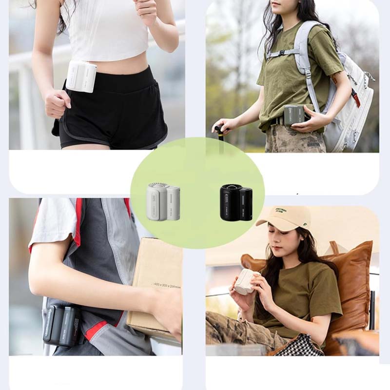 Compact Belt Clip Handheld Fan