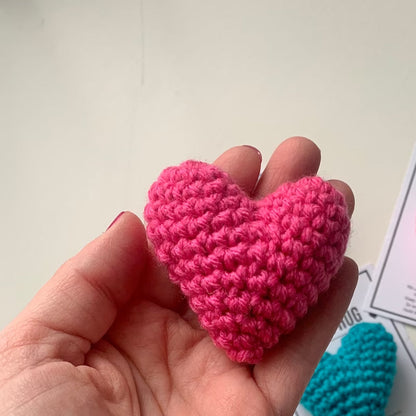 Handmade Crochet Heart Shaped Bag