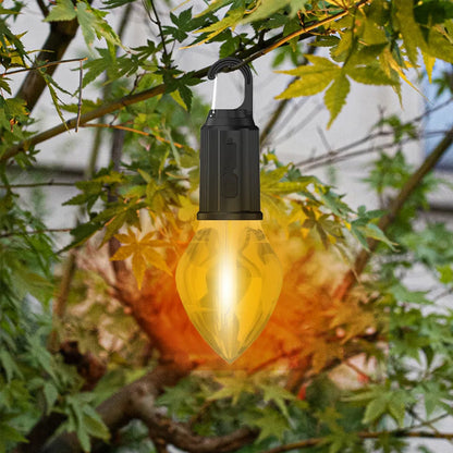Vintage Portable LED Camp Lamp with USB Charger