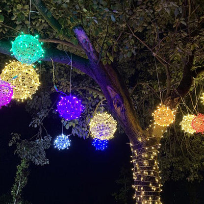 Colorful Ball LED Weatherproof Patio Hanging Lamp