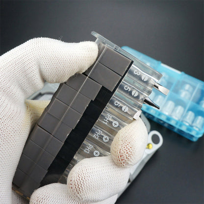 Compact Mixed Screwdriver Set with Phillips and Flathead