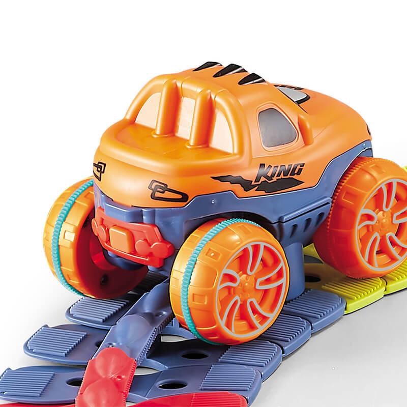Fun Glow Dark Racing Track Set for Kids