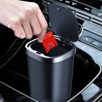 Spacious Car Trash Container with Leak Proof Lid - Fesara