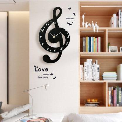 Classic Music Note Wall Clock