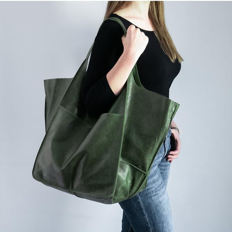Large Leather Tote Bags for Women