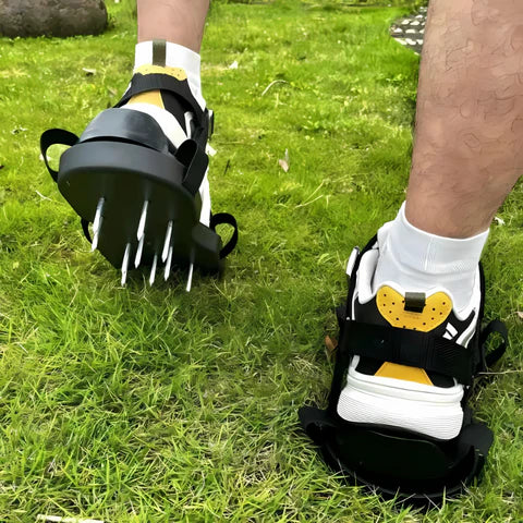 Easy Gardening Aerator Shoes with Adjustable Straps