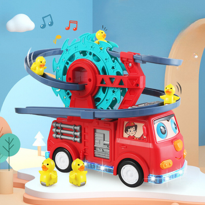 Fun Fire Truck Duck Water Slide - Fesara