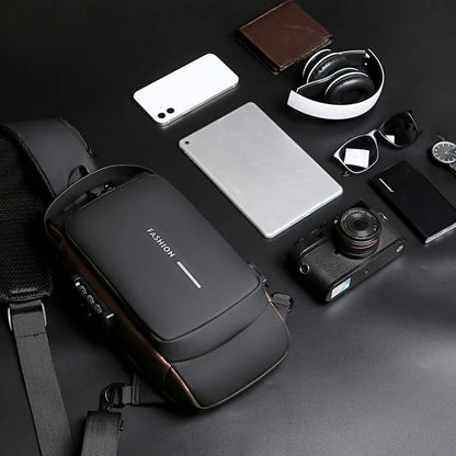 Secure Crossbody Bag with USB Charging Pocket