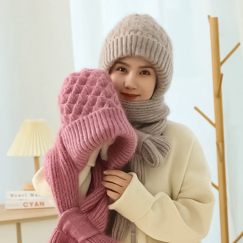 Warm Windproof Hearing Protection Hat Set