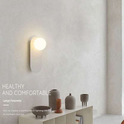 Simple Elegant Glass Wall Sconce Light