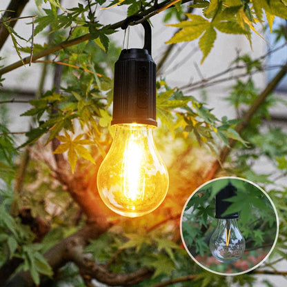 Vintage Portable LED Camp Lamp with USB Charger