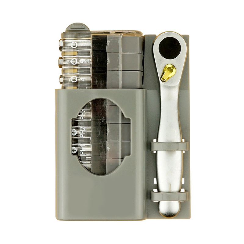 Compact Mixed Screwdriver Set with Phillips and Flathead
