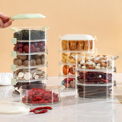 Spice Organizer Container with Stackable Layers