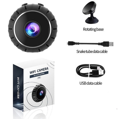 Compact Wi-Fi Motion Alert Night Vision Security Cam
