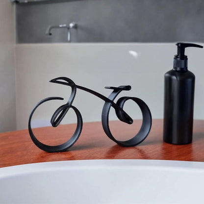 Metal Bike Pendant Necklace