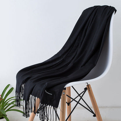 Luxury Cashmere Scarf Warm and Cozy Long Wrap - Fesara