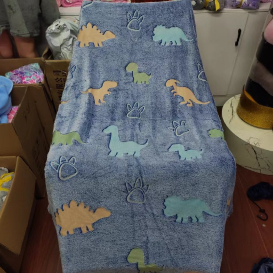 Bright Glow Kids Throw Blanket