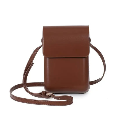 Simple Mini Faux Leather Cross Body Bag