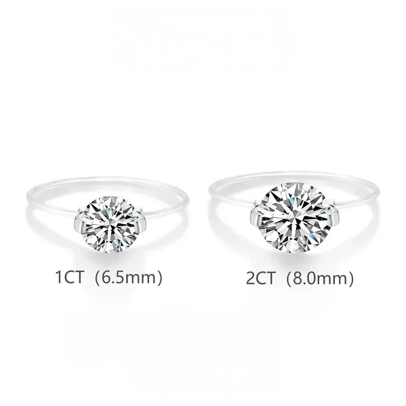 Timeless S925 1-2 Carat Moissanite Solitaire Ring