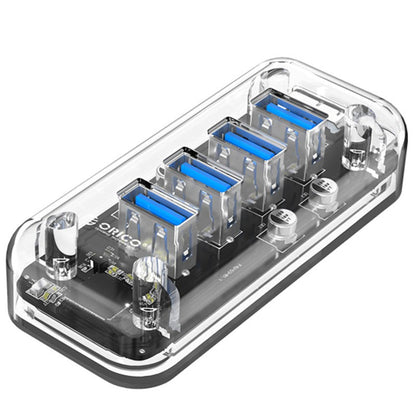 Compact 7-in-1 USB 3.0 Hub with Power Adapter - Fesara