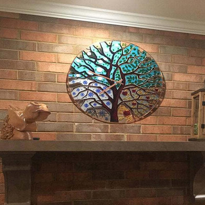 Nature Inspired Wooden Wall Clock - Fesara